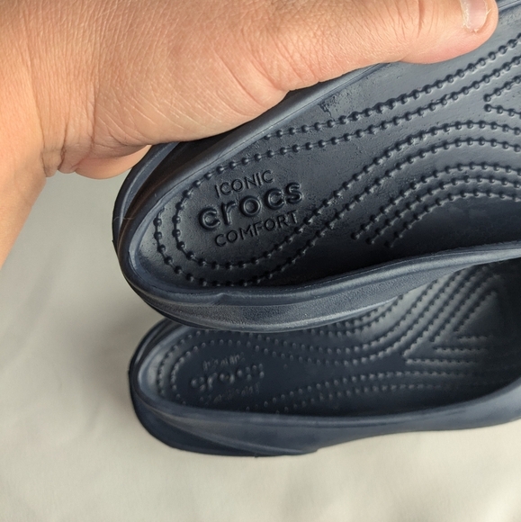 Crocs Olivia II Flat Ballet Women Shoes Size 8 Navy Blue Color - Picture 7 of 8